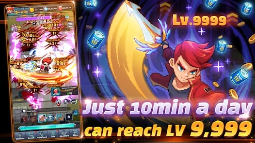 MonsterEater Idle RPG MOD APK 1.0.39 Menu, Damage, God mode Banner