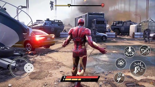 Iron hero superhero fighting mod apk 1.21.0 dumb enemies1