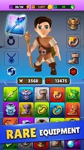 Mage legends wizard archer mod apk 1.6.8 money, god mode, one hit1