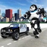 Panda Robot Car Robot Games MOD APK 4.5 Dumb Enemy
