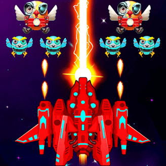 Galaxy Attack Chicken Shooter MOD APK 17.1 Unlimited Gold